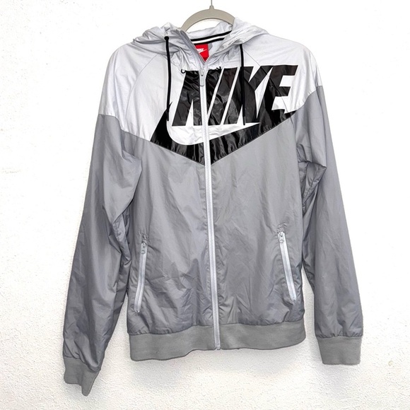 Nike Sportswear GXl Windrunner Full Zip Jacket Big Swoosh 902351-012 Size Small - Picture 1 of 11